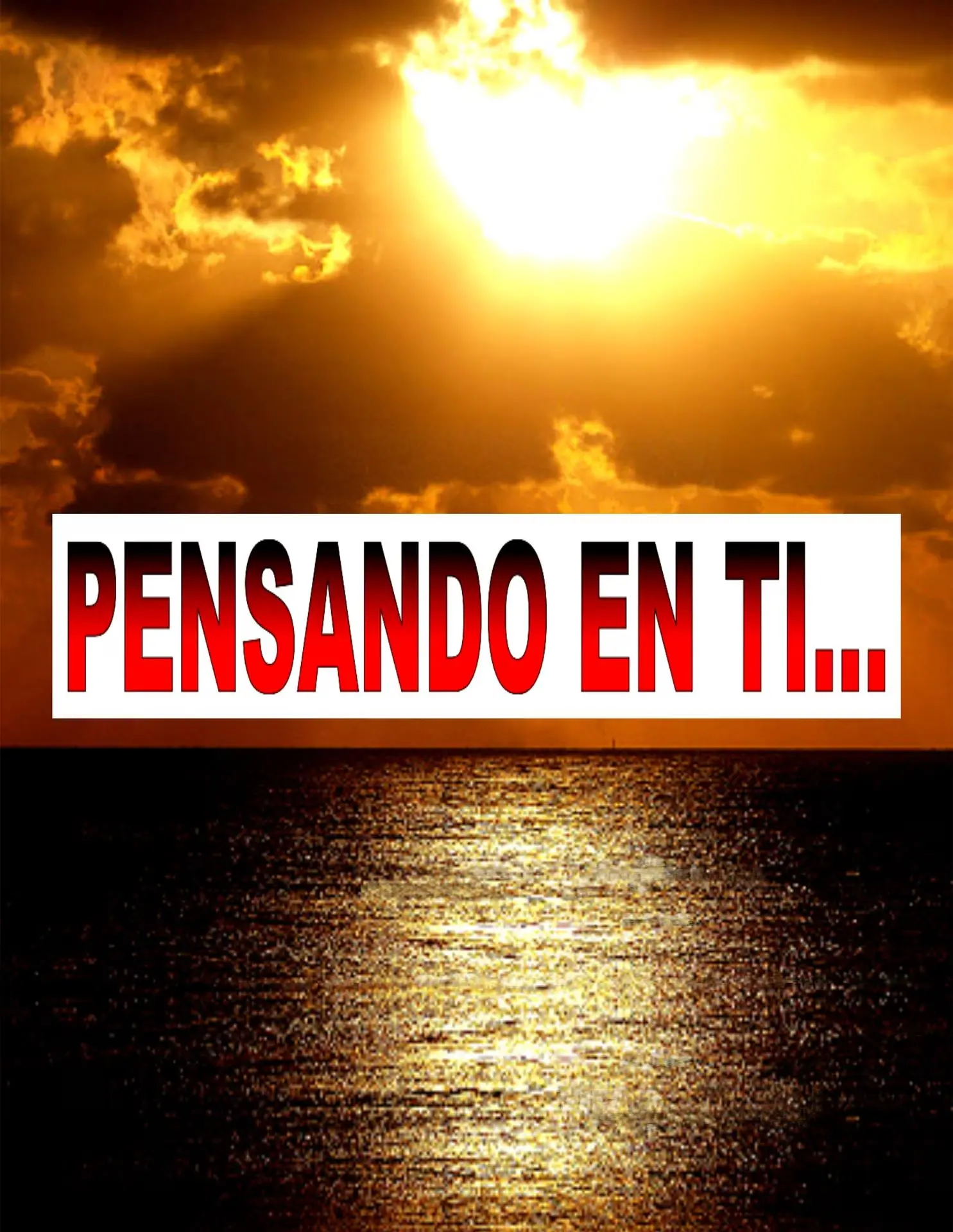 Pensando en ti
